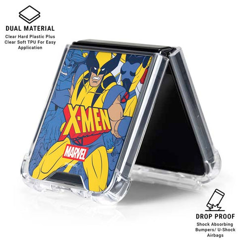 Marvel X-Men Team Galaxy Z Flip6 Clear Case